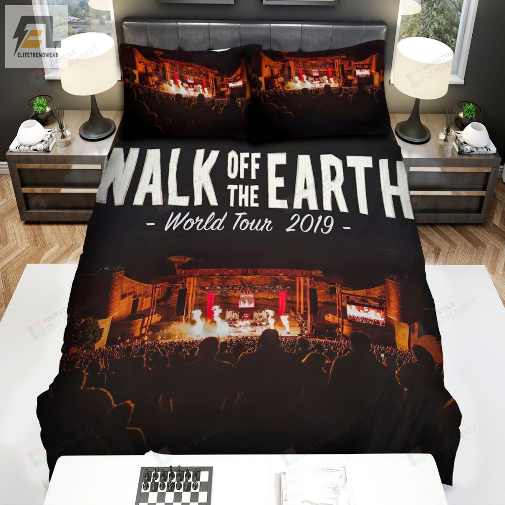 Walk Off The Earth World Tour 2019 Poster Bed Sheets Spread Comforter Duvet Cover Bedding Sets 