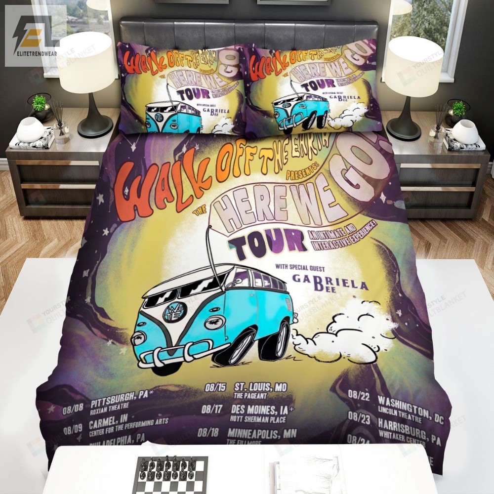 Walk Off The Earth Here We Go Tour Usa Poster Bed Sheets Spread Comforter Duvet Cover Bedding Sets 