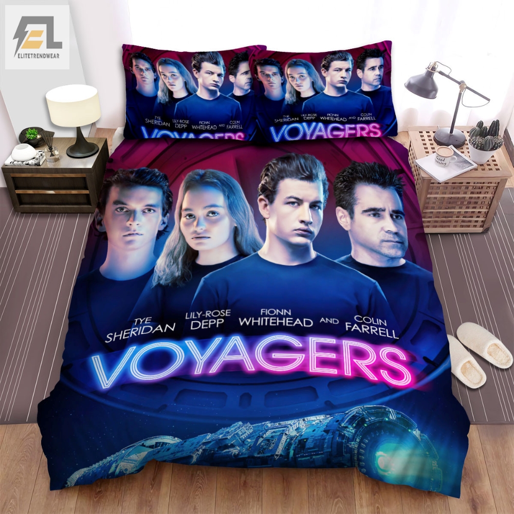 Voyagers 2021 Movie Poster Ver 2 Bed Sheets Spread Comforter Duvet Cover Bedding Sets 