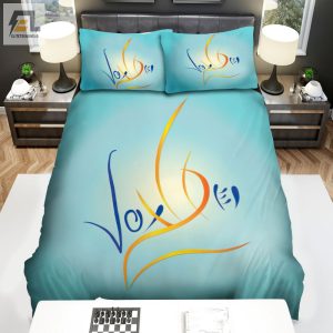 Vox Dei Band Light Blue Bed Sheets Duvet Cover Bedding Sets elitetrendwear 1 1