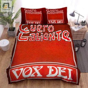 Vox Dei Band Dark Red Bed Sheets Duvet Cover Bedding Sets elitetrendwear 1 1