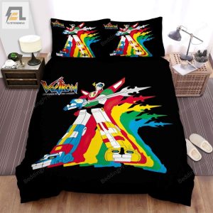 Voltron Robot Colored Shadows Bed Sheets Duvet Cover Bedding Sets elitetrendwear 1 1