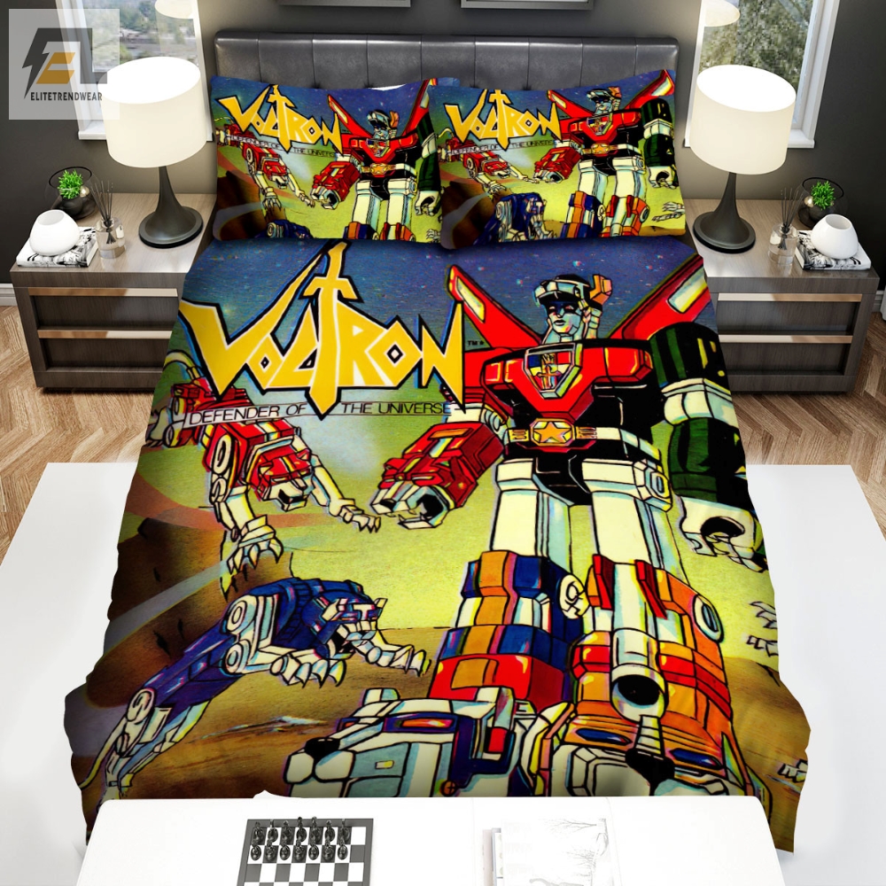 Voltron Cartoon Bed Sheets Spread Comforter Duvet Cover Bedding Sets 