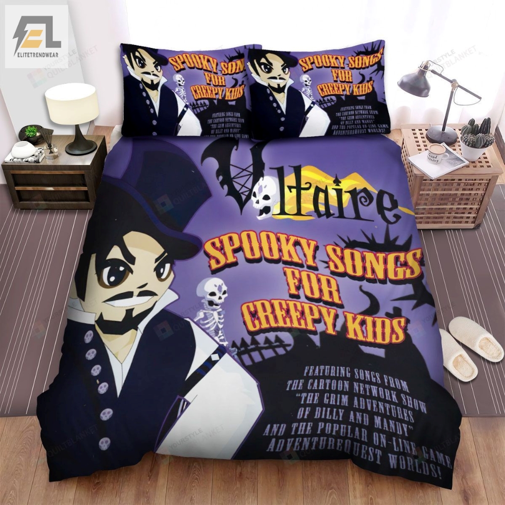 Voltaire Spooky Songs For Creepy Kids Bed Sheets Spread Comforter Duvet Cover Bedding Sets 