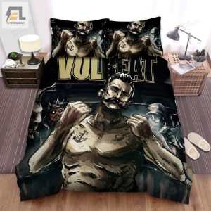 Volbeat Band Seal The Deal And Letas Boogie Album Cover Bed Sheets Spread Comforter Duvet Cover Bedding Sets elitetrendwear 1 1