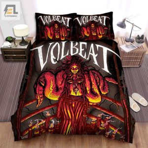 Volbeat Band Red Medusa Art Bed Sheets Spread Comforter Duvet Cover Bedding Sets elitetrendwear 1 1