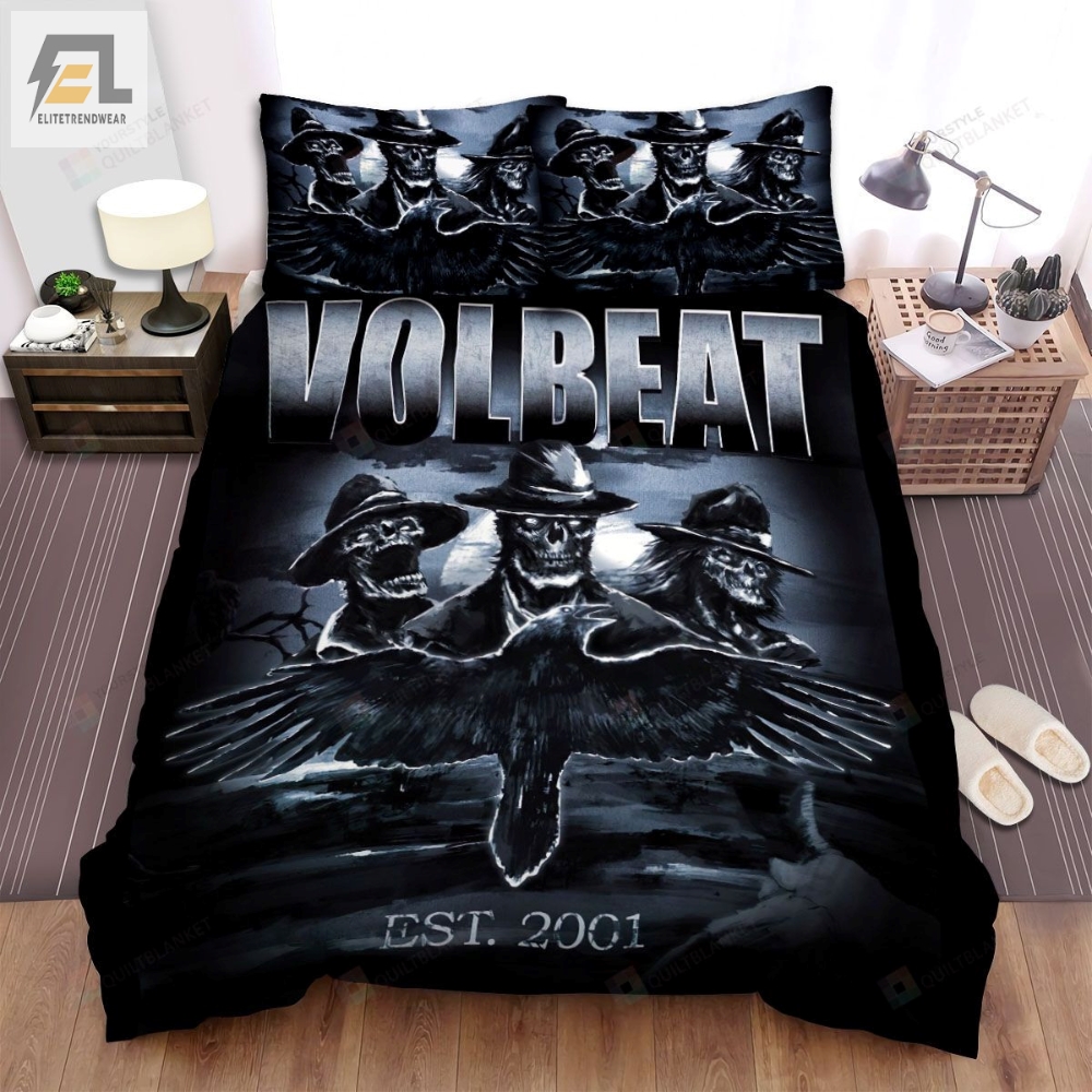 Volbeat Band Raven Art Bed Sheets Spread Comforter Duvet Cover Bedding Sets 