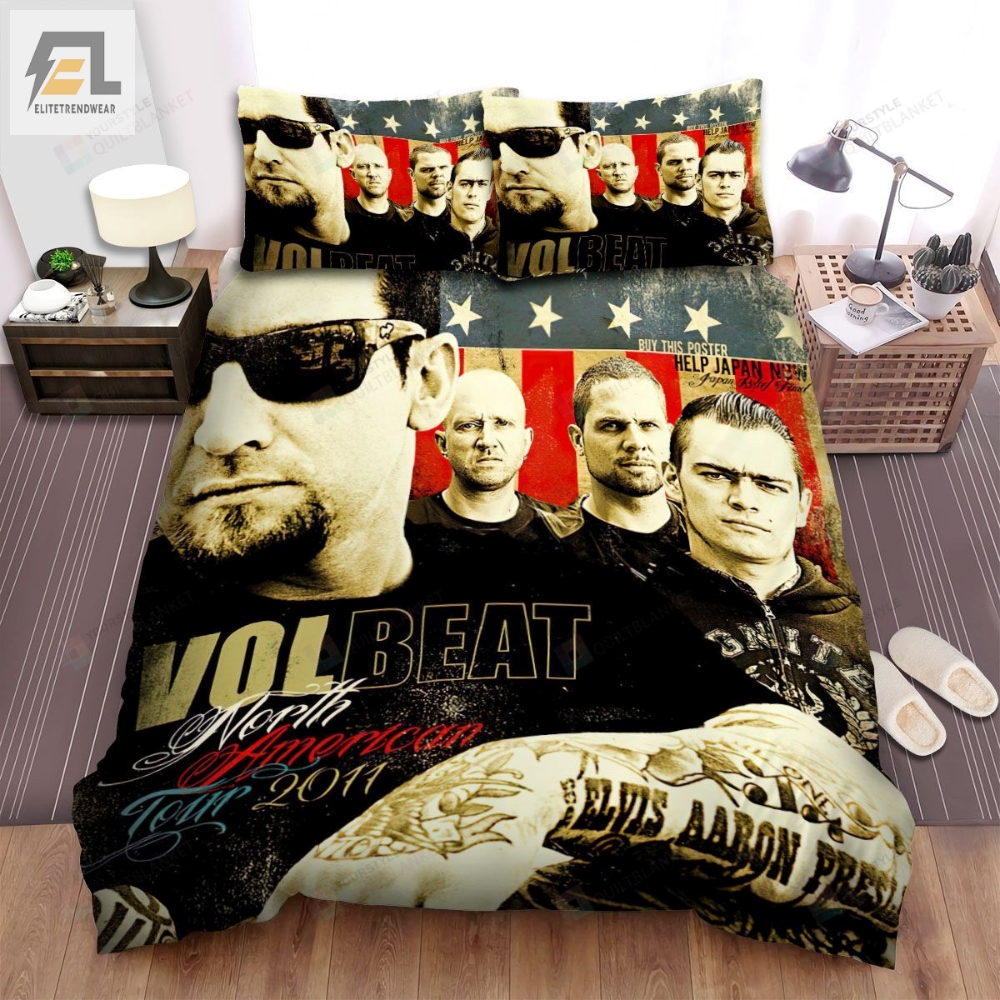 Volbeat Band North American Tour 2011 Bed Sheets Spread Comforter Duvet Cover Bedding Sets 