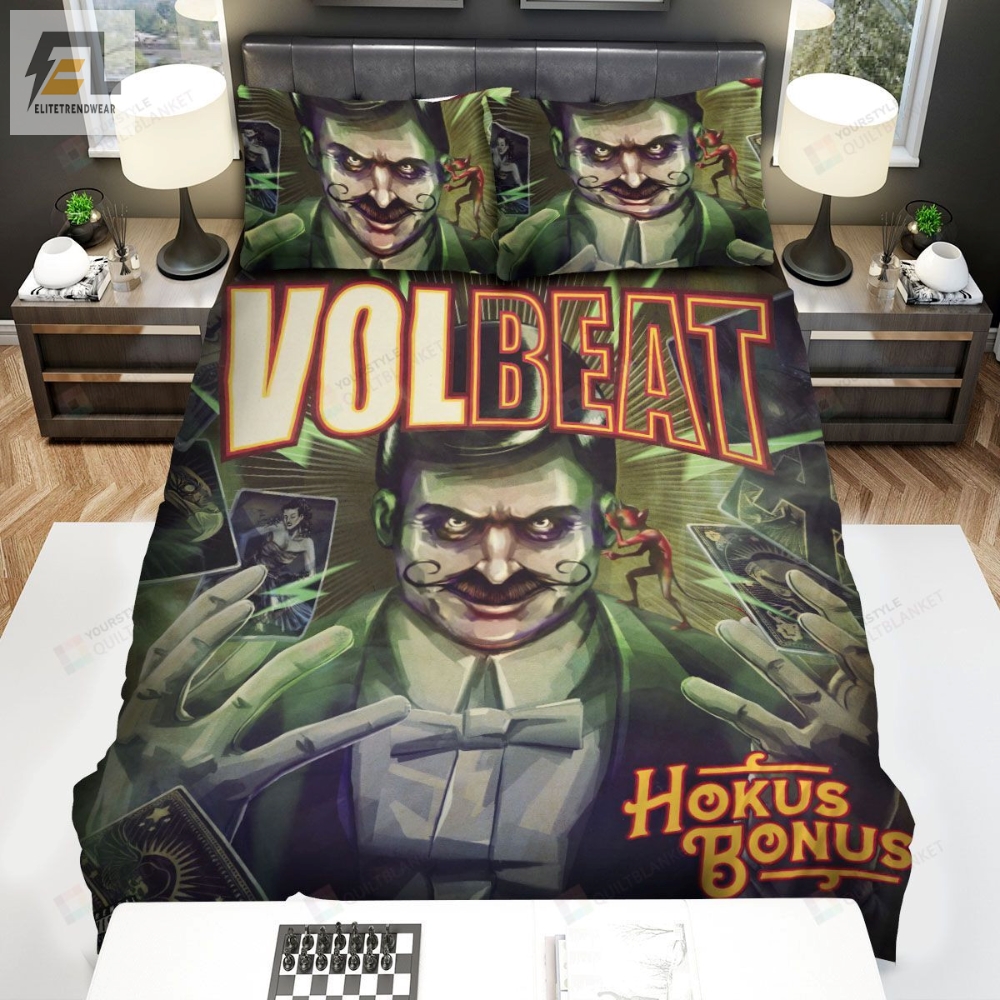 Volbeat Band Hokus Bonus Album Cover Bed Sheets Spread Comforter Duvet Cover Bedding Sets 
