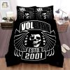 Volbeat Band Black And White Skull Art Bed Sheets Spread Comforter Duvet Cover Bedding Sets elitetrendwear 1