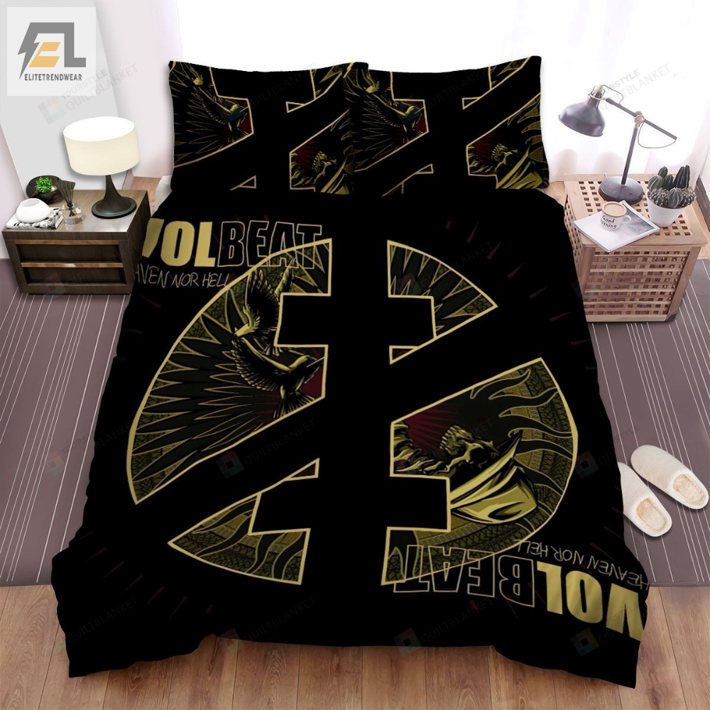 Volbeat Band Black And Yellow Art Bed Sheets Spread Comforter Duvet Cover Bedding Sets 