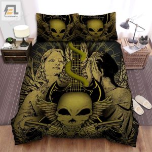 Volbeat Band Angle And Demon Art Bed Sheets Spread Comforter Duvet Cover Bedding Sets elitetrendwear 1 1