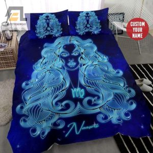 Virgo Girl Zodiac Personalized Custom Name Duvet Cover Bedding Set elitetrendwear 1 1