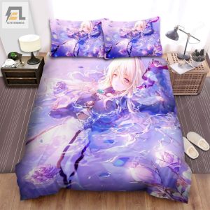 Violet Evergarden In The Water Bed Sheets Duvet Cover Bedding Sets elitetrendwear 1 1