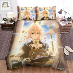 Violet Evergarden Anime Bed Sheets Spread Comforter Duvet Cover Bedding Sets elitetrendwear 1 1