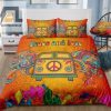 Vintage Peace And Love Bus Bed Sheets Duvet Cover Bedding Sets elitetrendwear 1