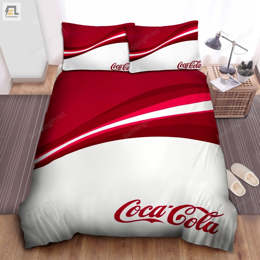 Vintage Cocacola Wave Bed Sheets Duvet Cover Bedding Sets 