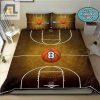 Vintage Basketball Court Personalized Custom Name Duvet Cover Bedding Set elitetrendwear 1