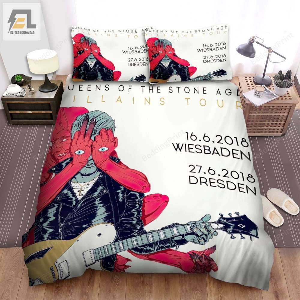Villains Tour Queens Of The Stone Age Bed Sheets Duvet Cover Bedding Sets 