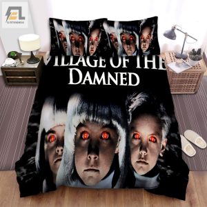 Village Of The Damned 1995 Poster Movie Poster Bed Sheets Spread Comforter Duvet Cover Bedding Sets Ver 2 elitetrendwear 1 1