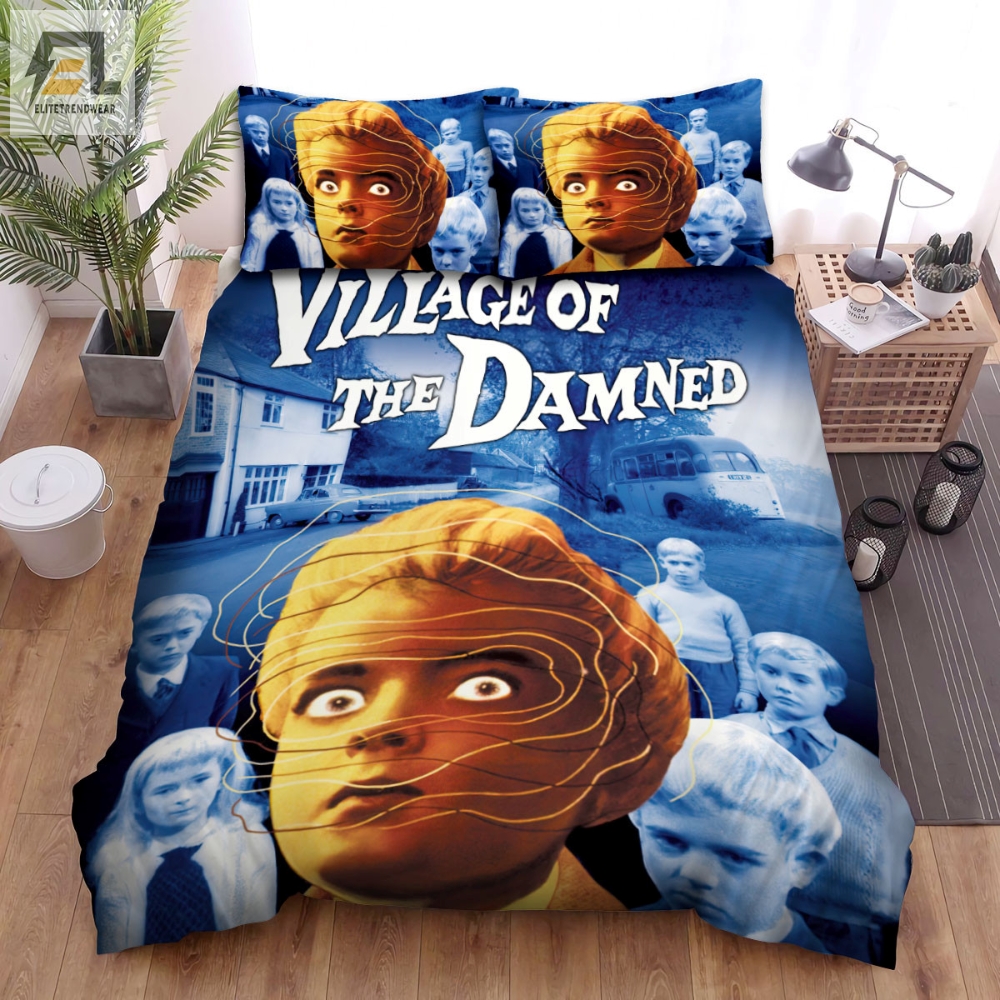 Village Of The Damned 1995 Poster Movie Poster Bed Sheets Spread Comforter Duvet Cover Bedding Sets Ver 1 