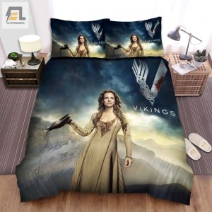 Vikings Siggy Haraldson A Jessalyn Gilsig A Poster Bed Sheets Spread Comforter Duvet Cover Bedding Sets elitetrendwear 1 1