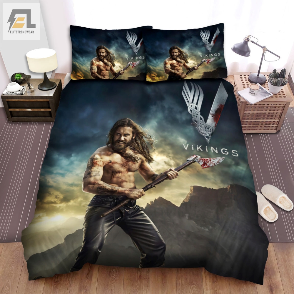 Vikings Rollo Â Clive Standenâ Poster Bed Sheets Spread Comforter Duvet Cover Bedding Sets 