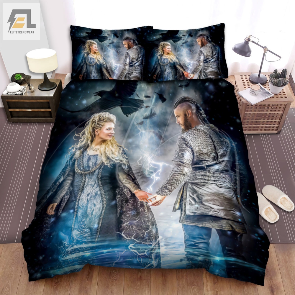 Vikings Movie Art 4 Bed Sheets Spread Comforter Duvet Cover Bedding Sets 