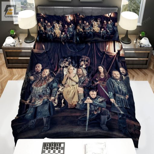 Vikingane 2016A2020 Main Actors Poster Ver 1 Bed Sheets Duvet Cover Bedding Sets elitetrendwear 1 1