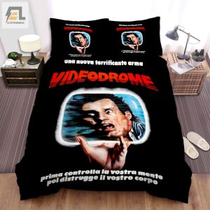 Videodrome Una Nuova Terrificante Arma Movie Poster Bed Sheets Spread Comforter Duvet Cover Bedding Sets elitetrendwear 1 1