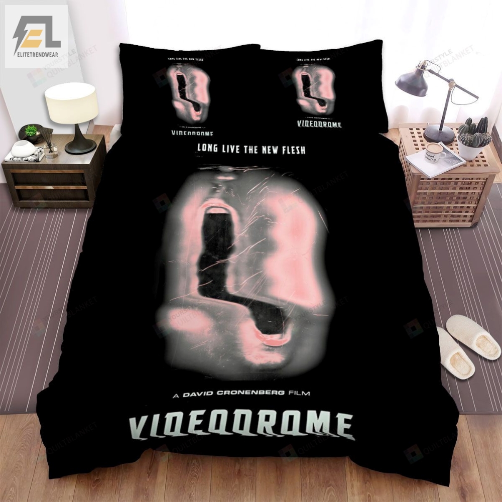 Videodrome Long Give The New Flesh Movie Poster Bed Sheets Spread Comforter Duvet Cover Bedding Sets 