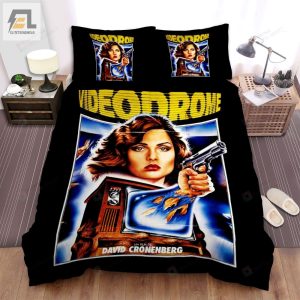 Videodrome Frank Lipsik Et Jean Jacques Vuillermin Presentent Movie Poster Bed Sheets Spread Comforter Duvet Cover Bedding Sets elitetrendwear 1 1