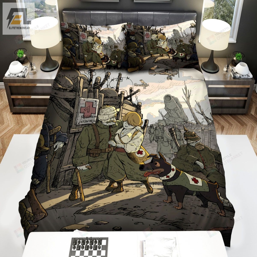 Video Games Valiant Hearts The Great War All Main Characters Bed Sheets Spread Duvet Cover Bedding Sets 