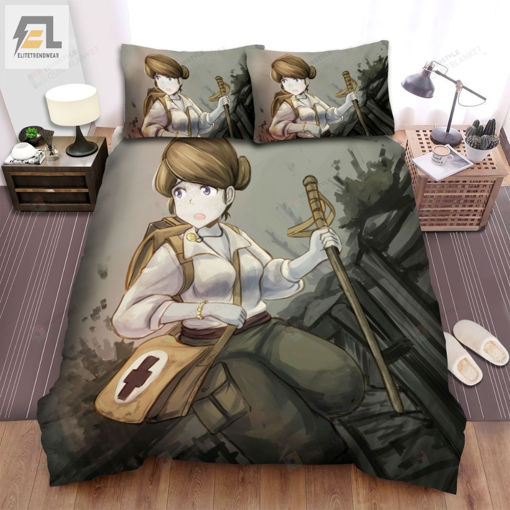 Video Games Valiant Hearts The Great War Anna In Anime Art Bed Sheets Spread Duvet Cover Bedding Sets 
