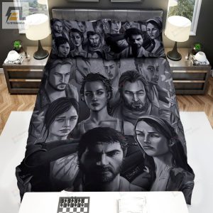 Video Games The Last Of Us All Characters Art Bed Sheets Spread Duvet Cover Bedding Sets elitetrendwear 1 1