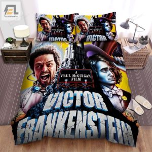 Victor Frankenstein 2015 Movie Digital Art Bed Sheets Spread Comforter Duvet Cover Bedding Sets elitetrendwear 1 1