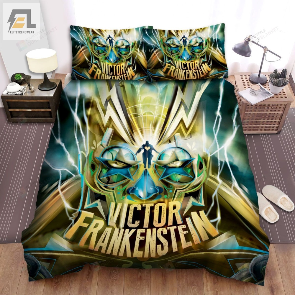 Victor Frankenstein 2015 Movie Digital Art 4 Bed Sheets Spread Comforter Duvet Cover Bedding Sets 