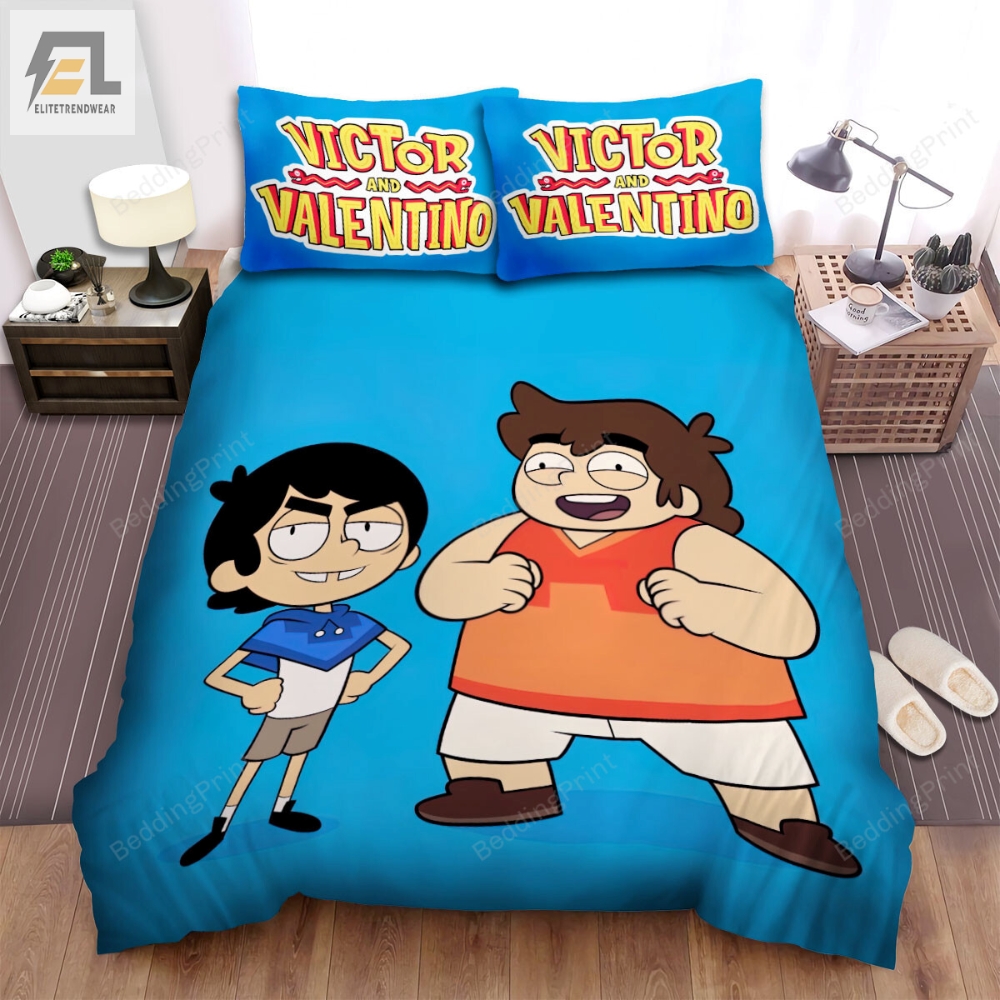 Victor And Valentino Cute Poster Bed Sheets Spread Duvet Cover Bedding Sets 