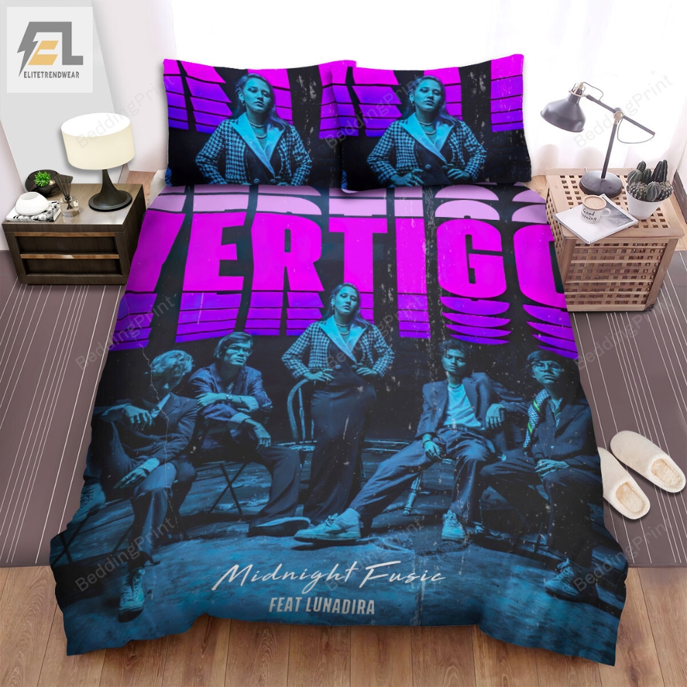 Vertigo Bands Midnight Fusic Bed Sheets Duvet Cover Bedding Sets 
