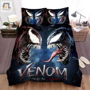 Venom Let There Be Carnage Movie Monsters Face To Face Bed Sheets Spread Comforter Duvet Cover Bedding Sets elitetrendwear 1 1