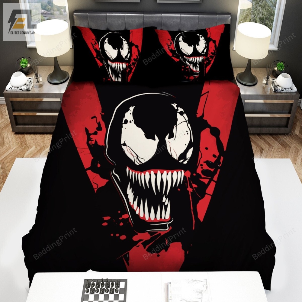 Venom Symbiote Bed Sheets Duvet Cover Bedding Sets 