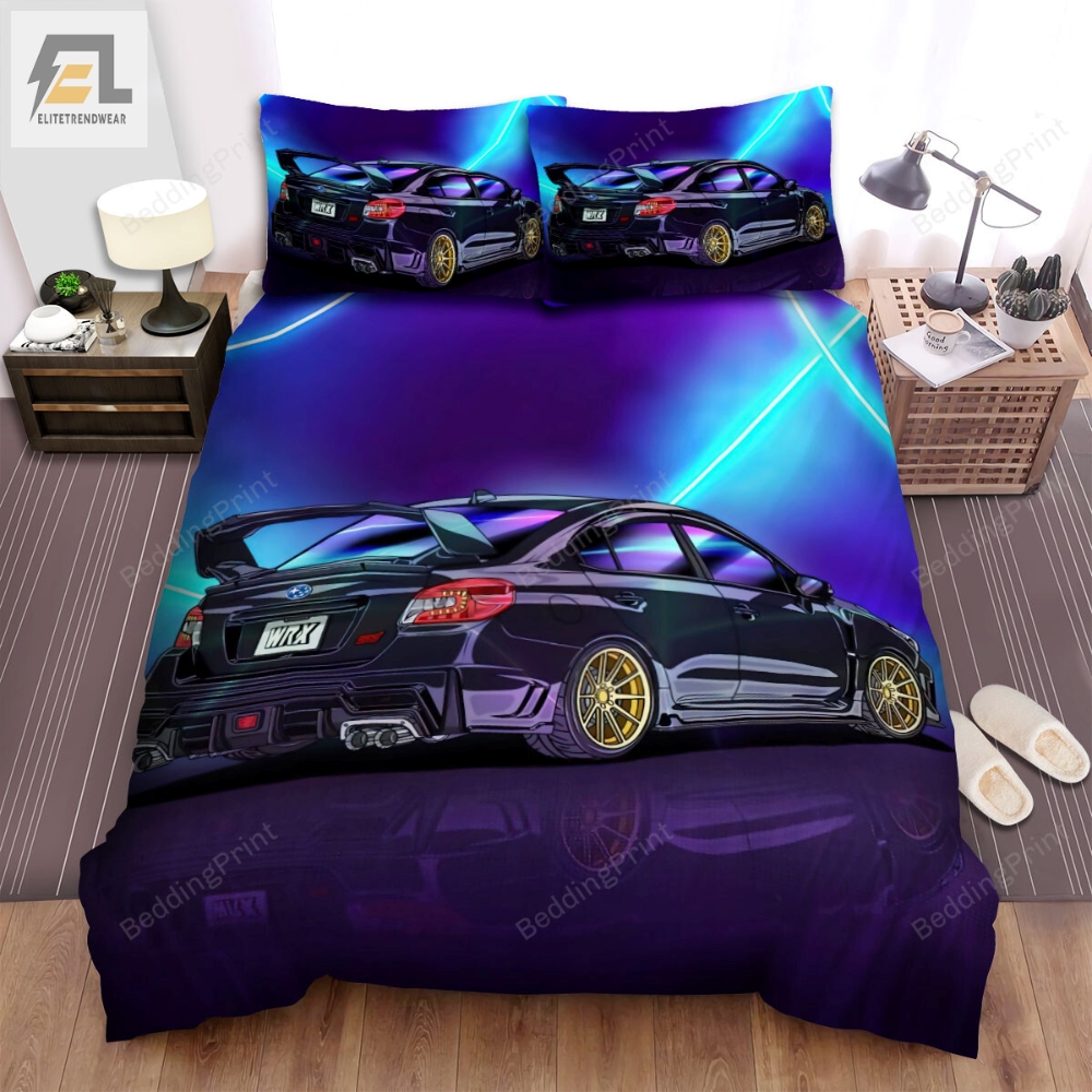 Vaporwave Cars Jdm Street Racing Car Bed Sheets Duvet Cover Bedding Sets 