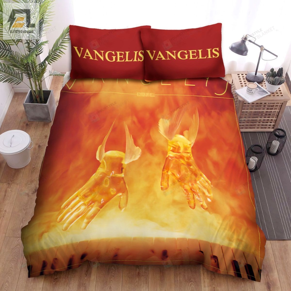 Vangelis Heaven And Hell Album Music Ver 2 Bed Sheets Spread Comforter Duvet Cover Bedding Sets 