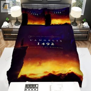 Vangelis 1492 Conquest Of Paradise Album Music Bed Sheets Spread Comforter Duvet Cover Bedding Sets elitetrendwear 1 1