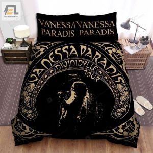 Vanessa Paradis Divinidylle Tour Album Cover Bed Sheets Spread Comforter Duvet Cover Bedding Sets elitetrendwear 1 1