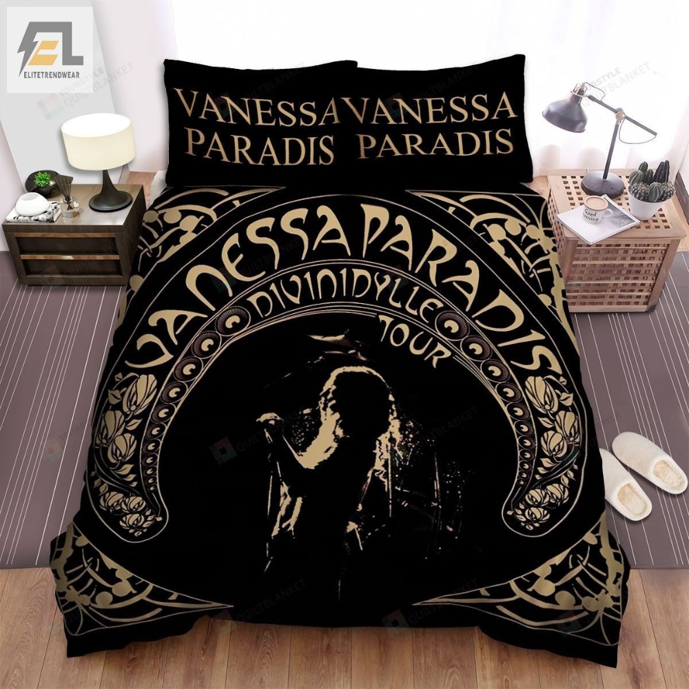 Vanessa Paradis Divinidylle Tour Album Cover Bed Sheets Spread Comforter Duvet Cover Bedding Sets 