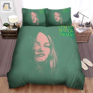 Vanessa Paradis Best Of Vanessa Paradis Album Cover Bed Sheets Spread Comforter Duvet Cover Bedding Sets elitetrendwear 1 1