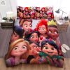 Vanellope Meets Disney Princesses Bed Sheet Spread Duvet Cover Bedding Sets elitetrendwear 1