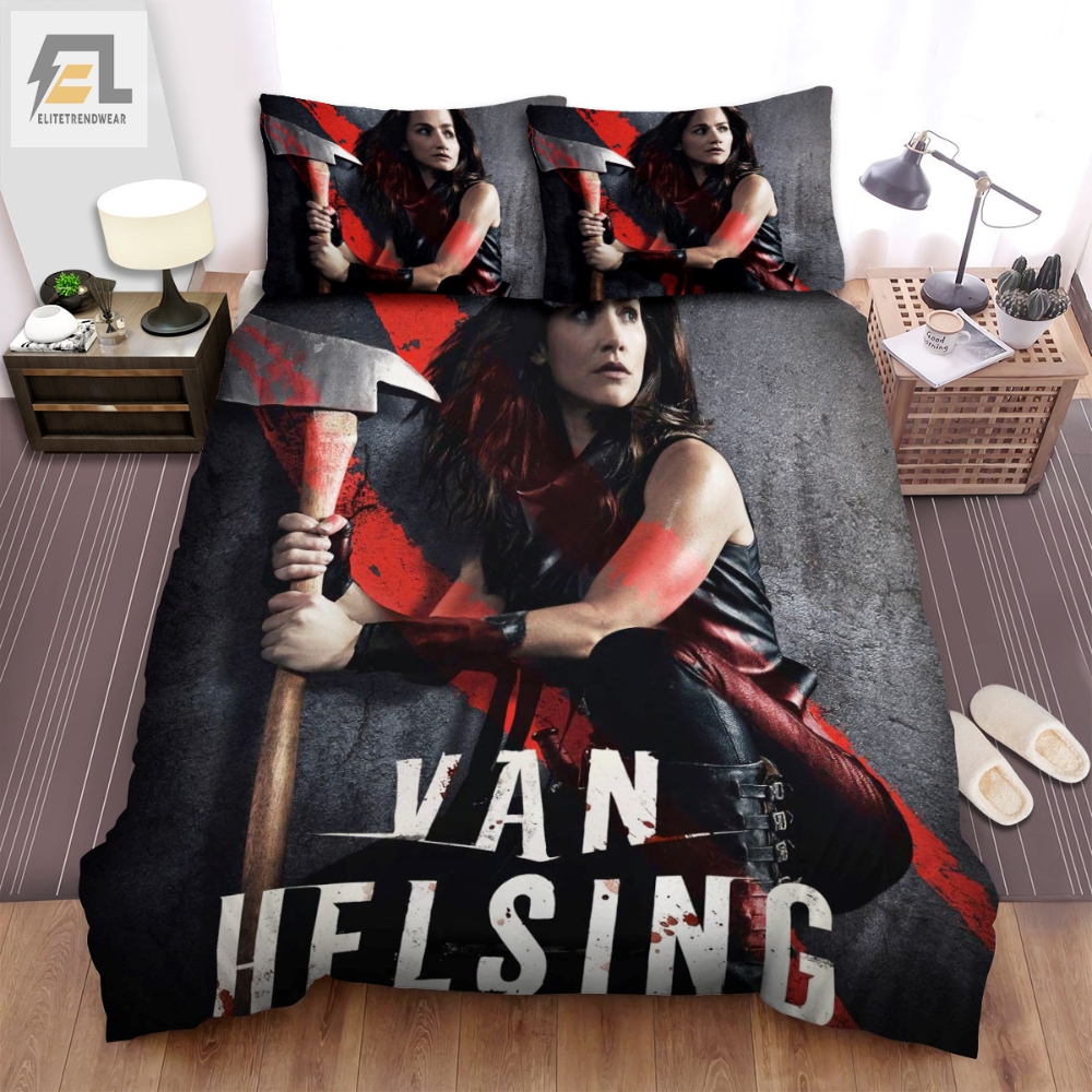 Van Helsing 20162021 Slay All Day Movie Poster Bed Sheets Spread Comforter Duvet Cover Bedding Sets 