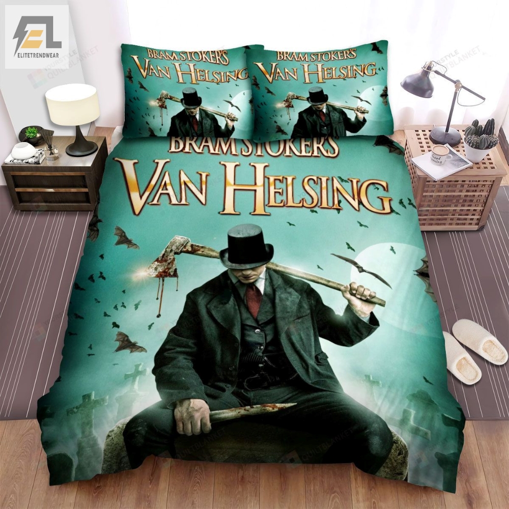 Van Helsing 20162021 Bram Stokerâs Movie Poster Bed Sheets Spread Comforter Duvet Cover Bedding Sets 